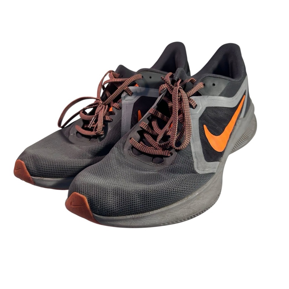 Nike Downshifter 10 Men’s Athletic Running Sneakers Black Iron Grey US 11.5 Used